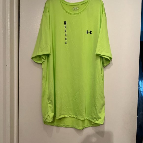 Under Armour Men's NWT bright green active loose-fitting active tee (nwt / 2XL) - Picture 10 of 11